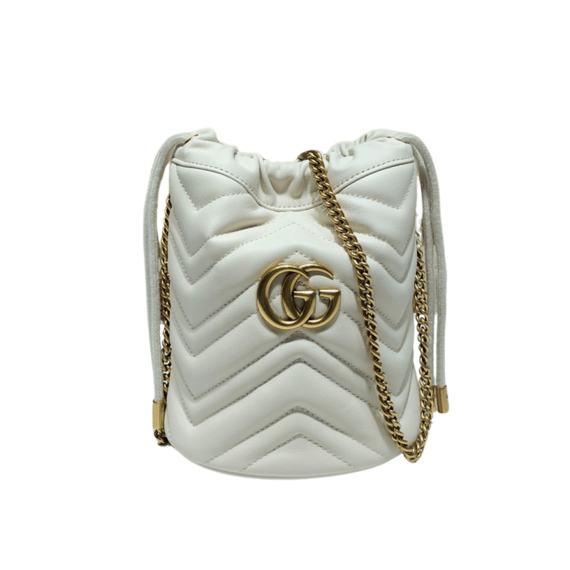 ＧＣＣＩGG MARMONT BUCKET BAG WHITE