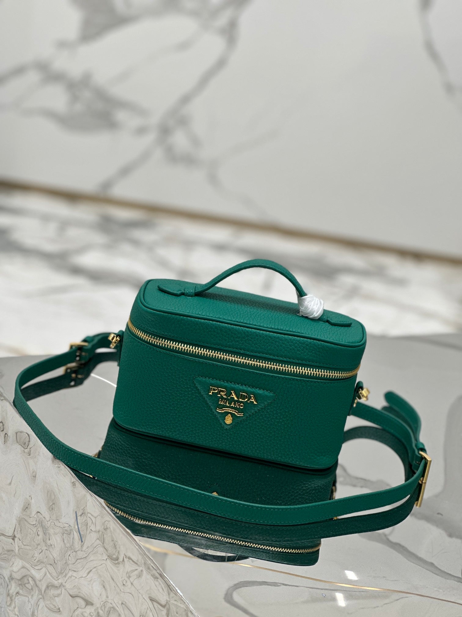 ＰＲＤＡ LEATHER MINI BAG GREEN
