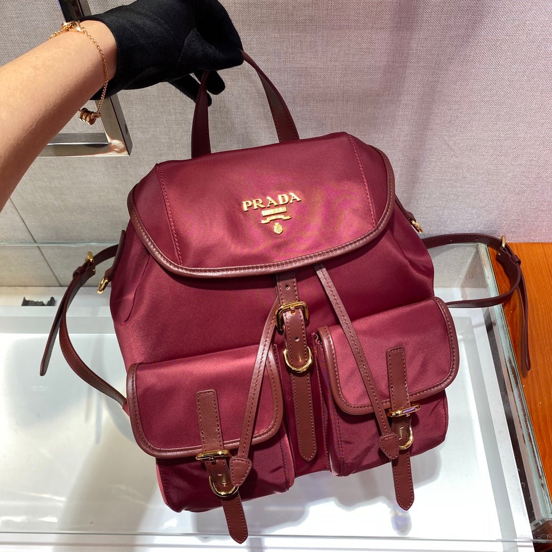 ＰＲＤＡ RE-NYLON BACKPACK BURGUNDY