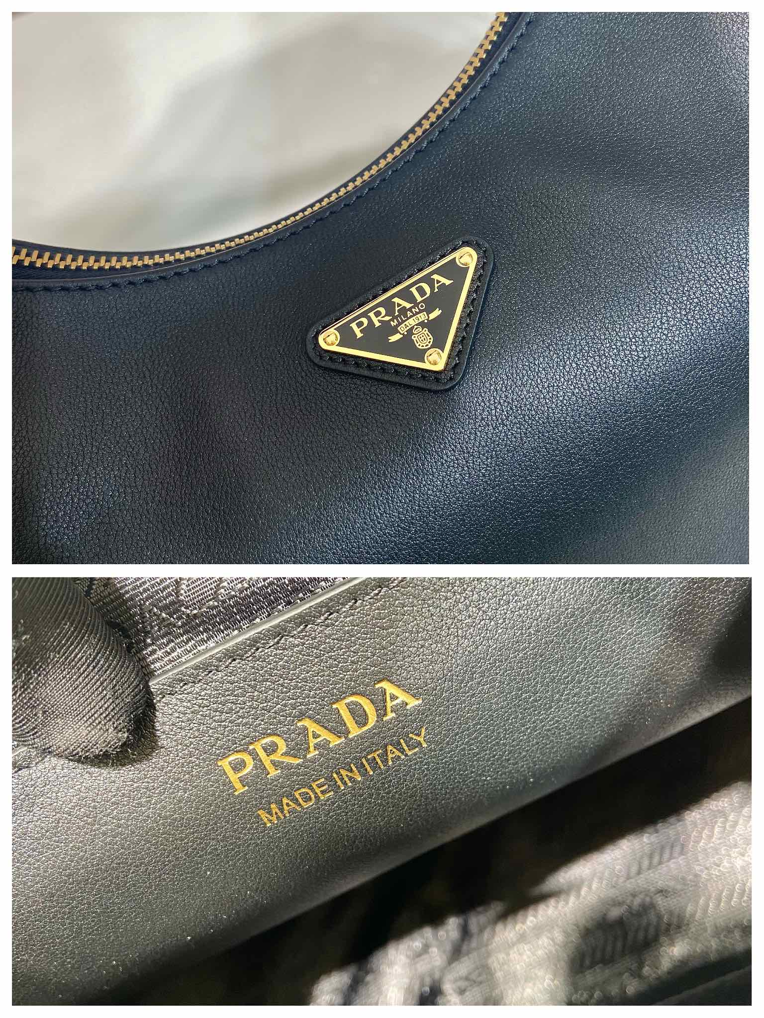 ＰＲＤＡ ARQUÉ LARGE LEATHER SHOULDER BAG