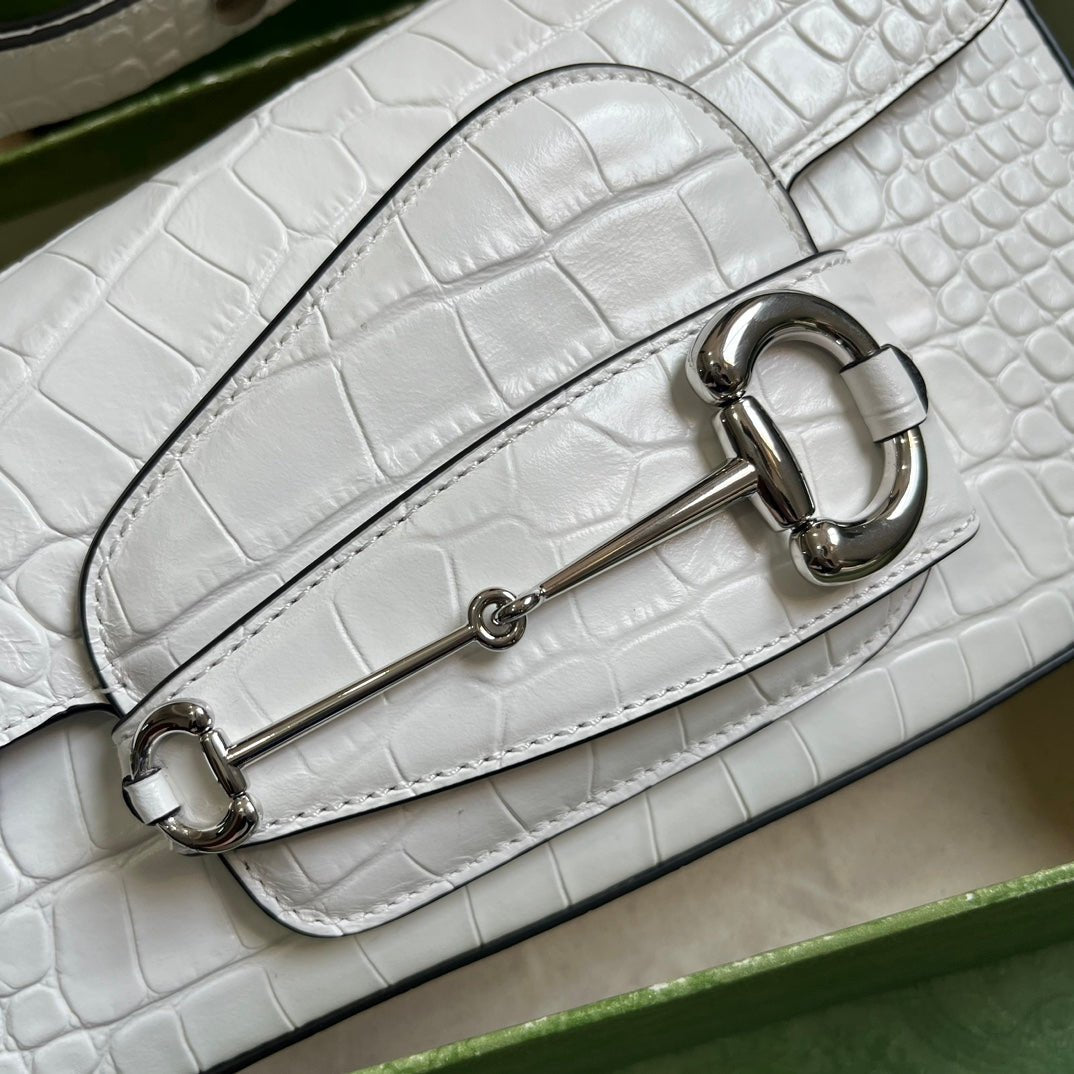 ＧＣＣＩHORSEBIT 1955 SMALL SHOULDER BAG WHITE