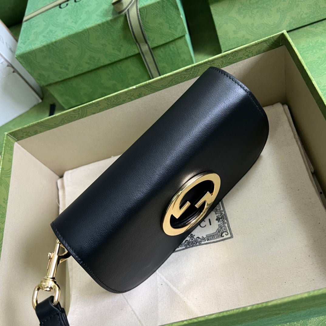 ＧＣＣＩBLONDIE LEATHER SHOULDER BAG BLACK