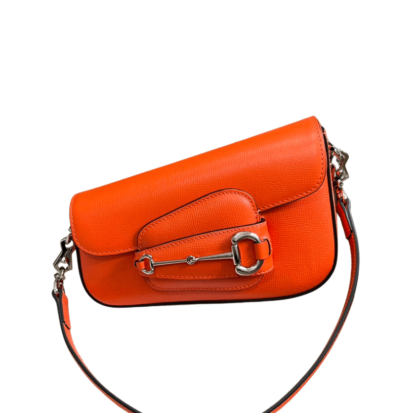 ＧＣＣＩHORSEBIT 1955 MINI LEATHER SHOULDER BAG RED