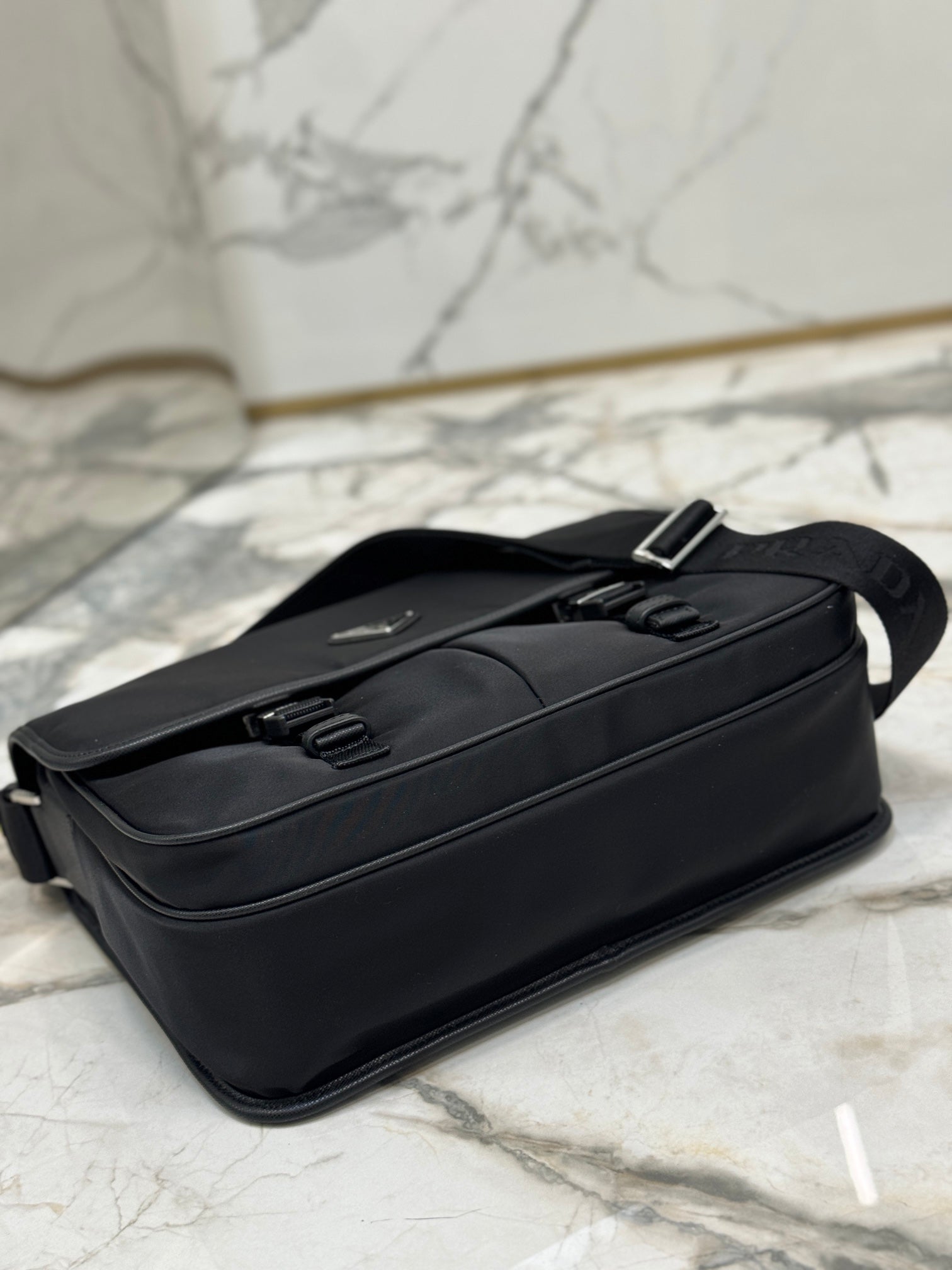 ＰＲＤＡ RE-NYLON AND SAFFIANO LEATHER SHOULDER BAG