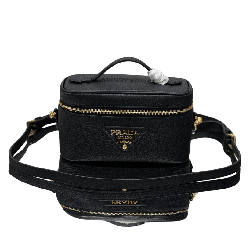 ＰＲＤＡ LEATHER MINI BAG BLACK