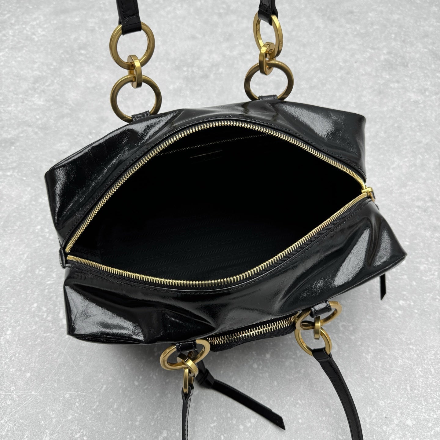 ＰＲＤＡ DANGLE MEDIUM LEATHER TOP-HANDLE BAG