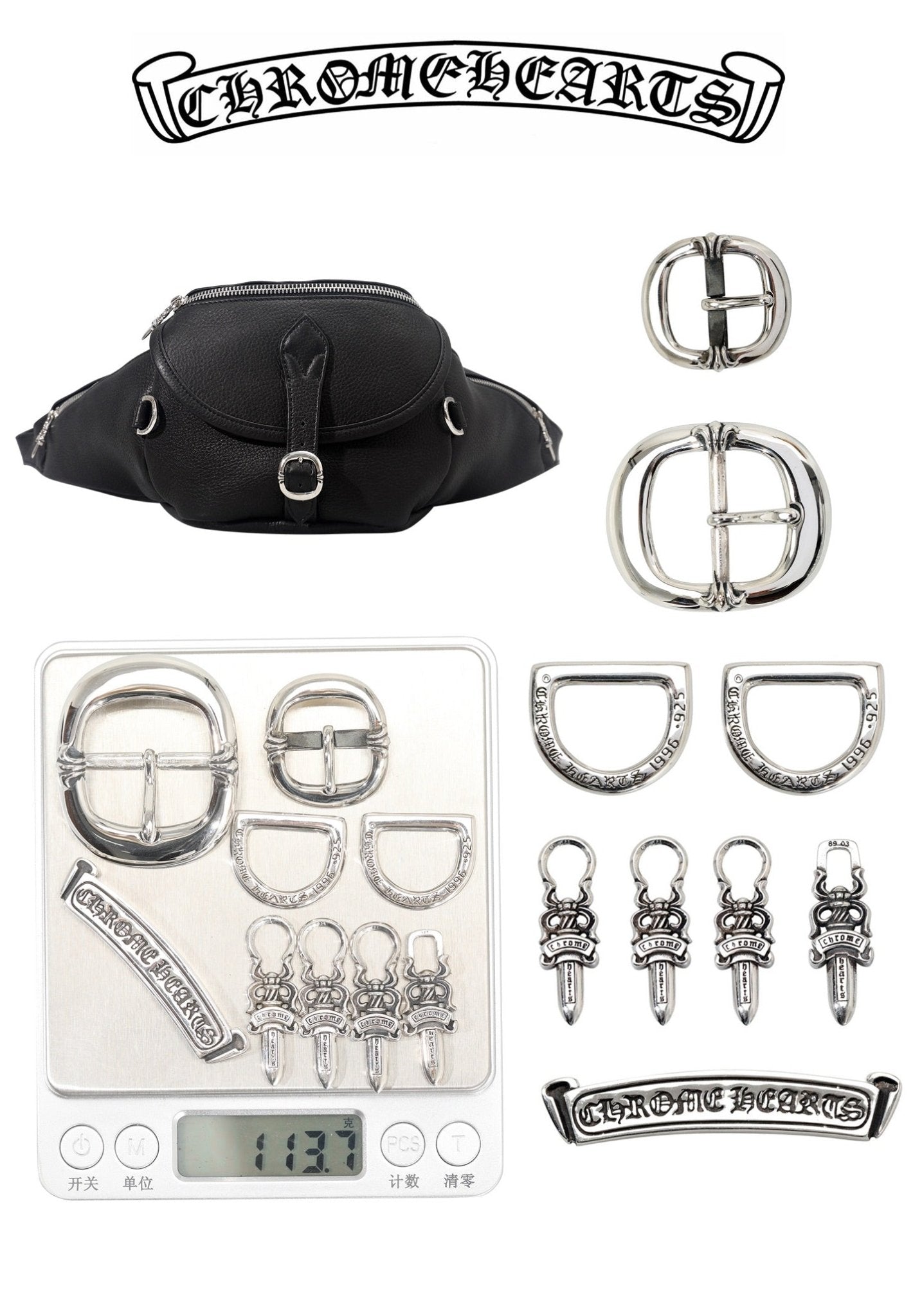 ＣＨＲＭ ＨＲＴＳ LEATHER SNAT PACK BLACK