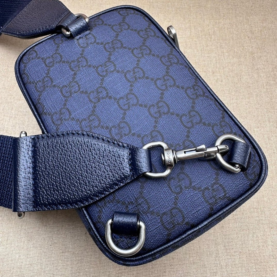 ＧＣＣＩOPHIDIA MINI SHOULDER BAG GG SUPREME NAVY