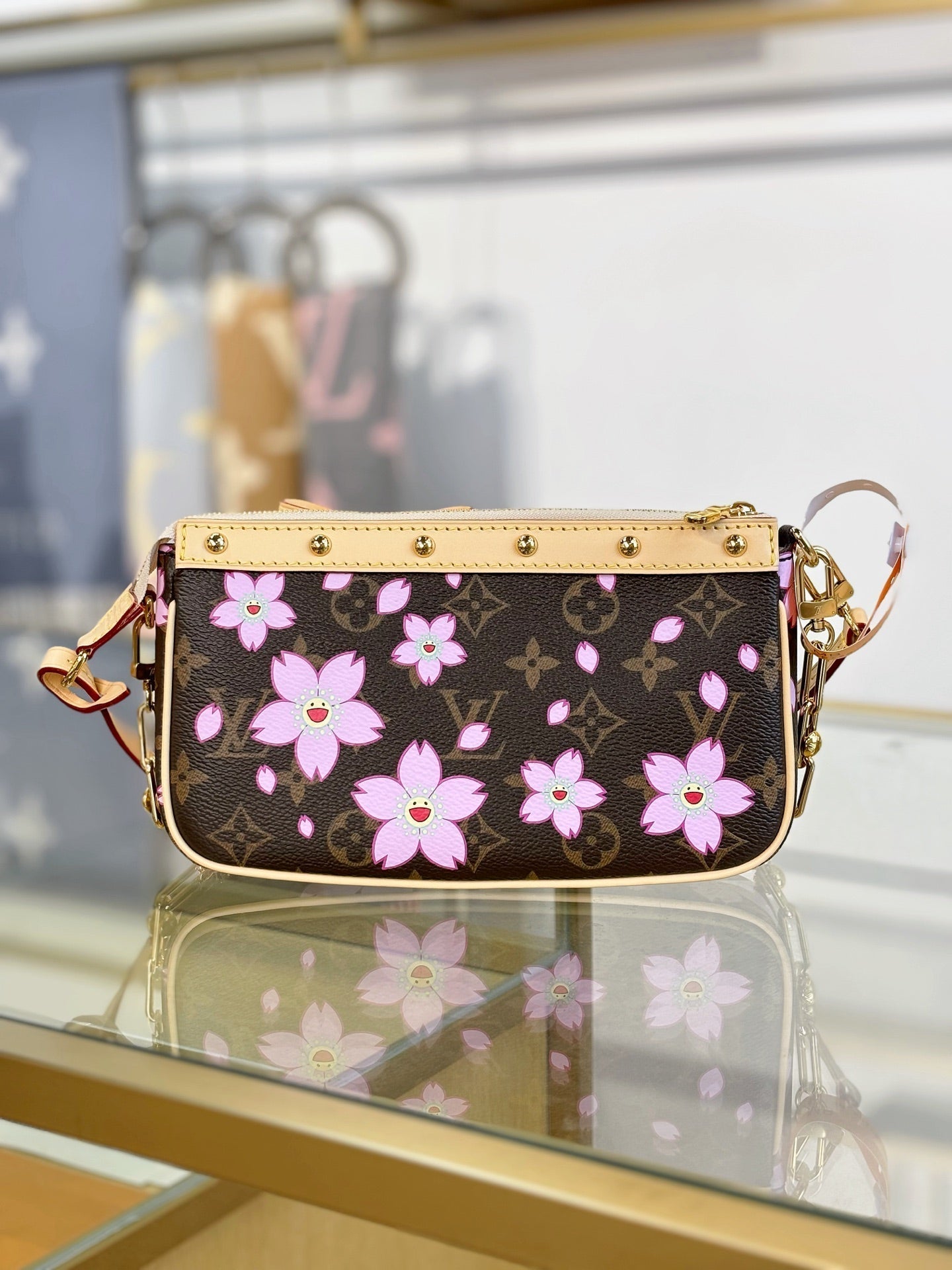 ＬＳ ＶＴＴＯＮ x TM POCHETTE ACCESSOIRES BROWN