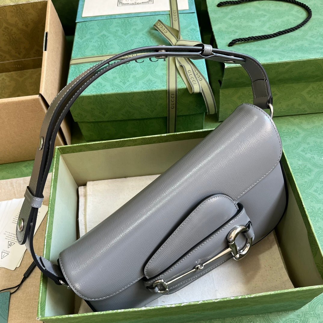 ＧＣＣＩHORSEBIT 1955 SMALL SHOULDER BAG GREY