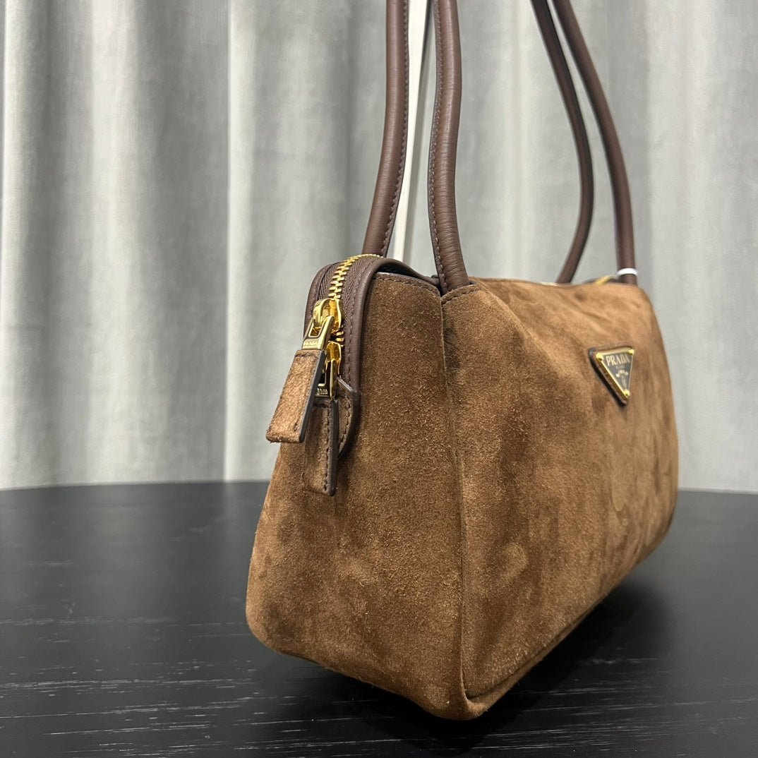 ＰＲＤＡ DARLING MEDIUM SUEDE LEATHER SHOULDER BAG