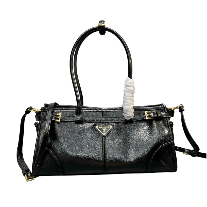 ＰＲＤＡ BONNIE MEDIUM LEATHER HANDBAG BLACK