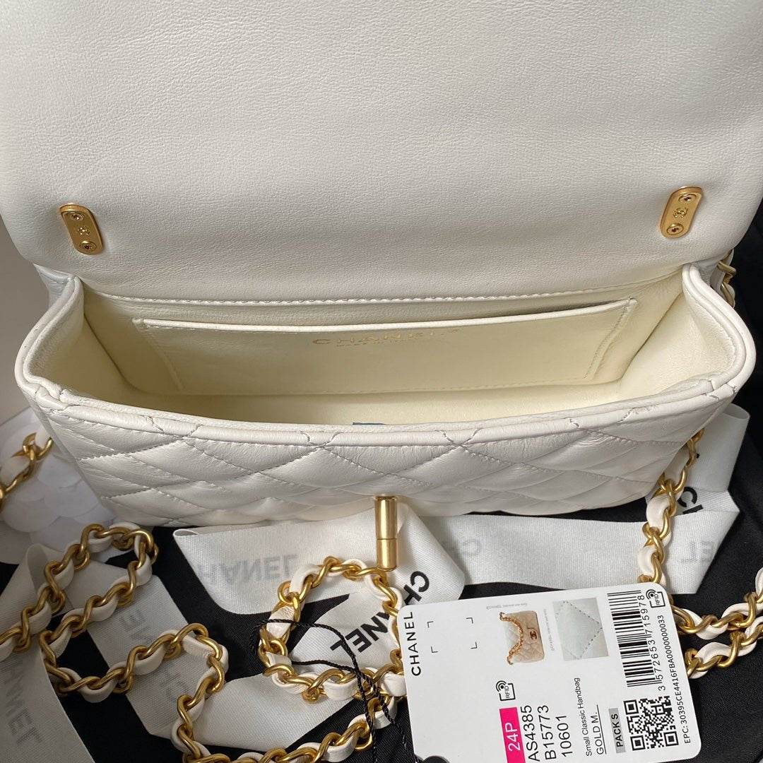 ＣＨＮＥＬ 24P CLASSIC HANDBAG WHITE