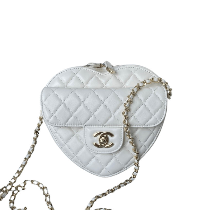 ＣＨＮＥＬHEART BAG WHITE