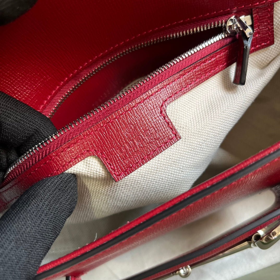 ＧＣＣＩHORSEBIT 1955 SMALL SHOULDER BAG BOLD RED