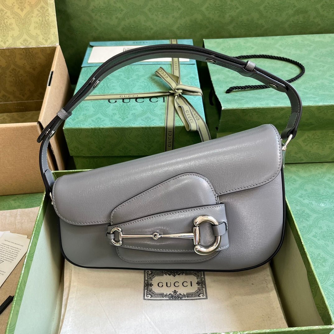 ＧＣＣＩHORSEBIT 1955 SMALL SHOULDER BAG GREY