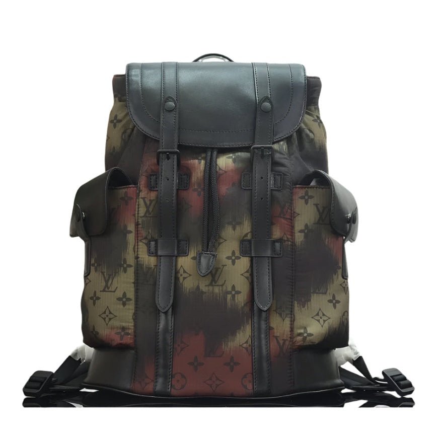 ＬＳ ＶＴＴＯＮ M56411 CHRISTOPHER BACKPACK VIRGIL ABLOH GREEN AND BROWN CAMO