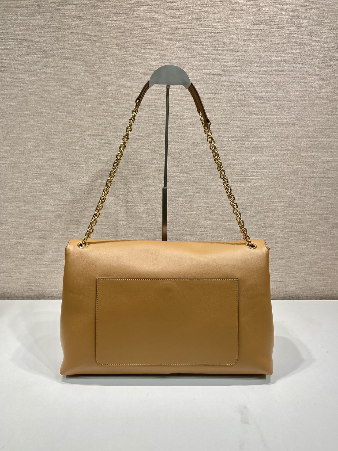 ＰＲＤＡ DOUX EXTRA LARGE LEATHER SHOULDER BAG CARAMEL