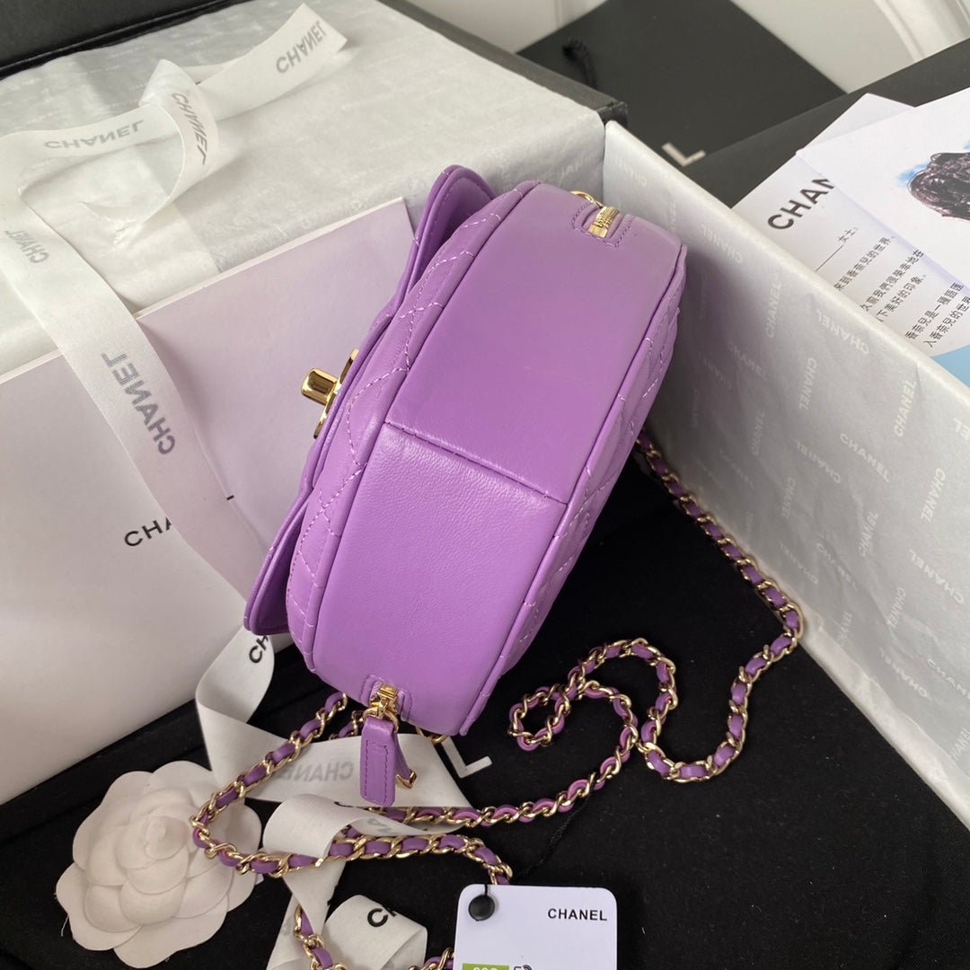 ＣＨＮＥＬHEART BAG  PURPLE