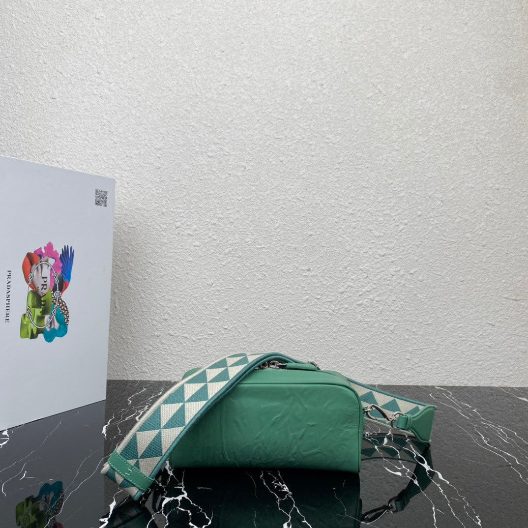 ＰＲＤＡ NAPPA ANTIQUE MULTI-POCKET SHOULDER BAG SAGE GREEN