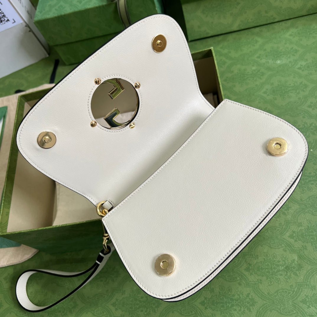 ＧＣＣＩBLONDIE LEATHER SHOULDER BAG WHITE