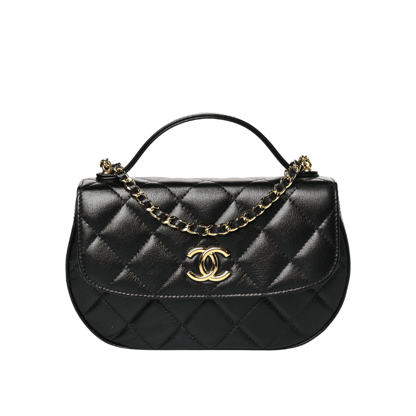 ＣＨＮＥＬFLAP BAG WITH TOP HANDLE