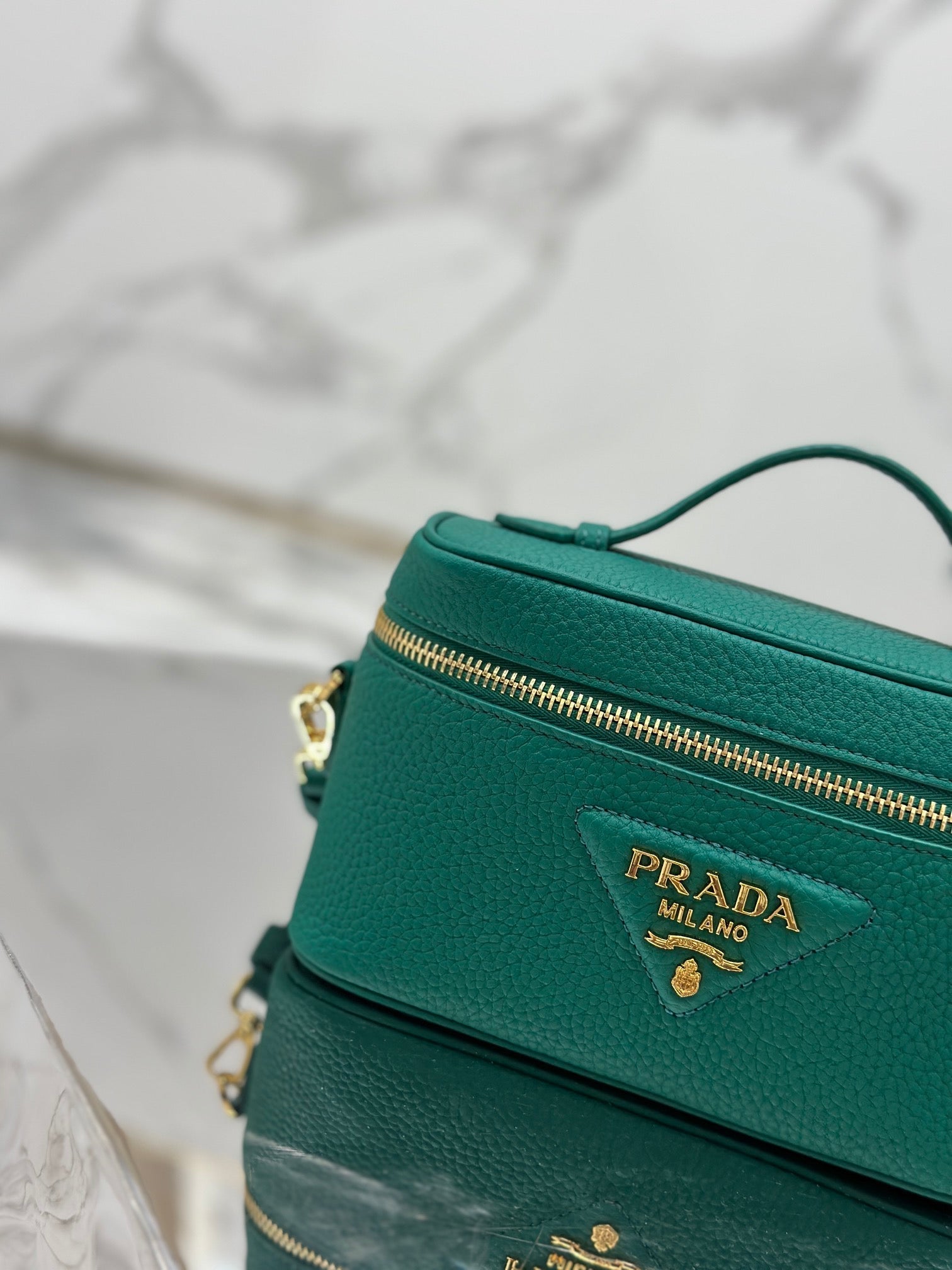 ＰＲＤＡ LEATHER MINI BAG GREEN