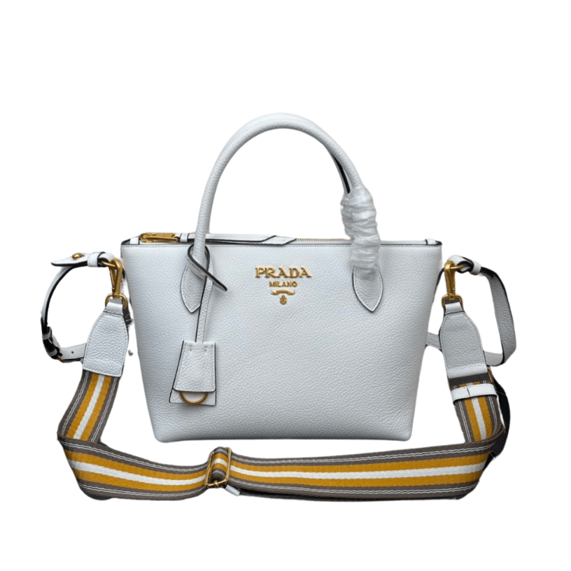 ＰＲＤＡ DAINO LEATHER TOTE BAG WHITE