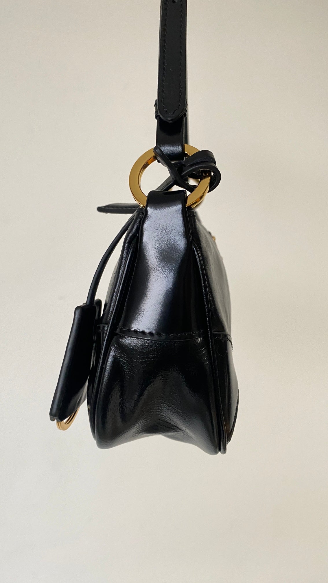 ＰＲＤＡ SMALL RE-EDITION 2002 LEATHER SHOULDER BAG