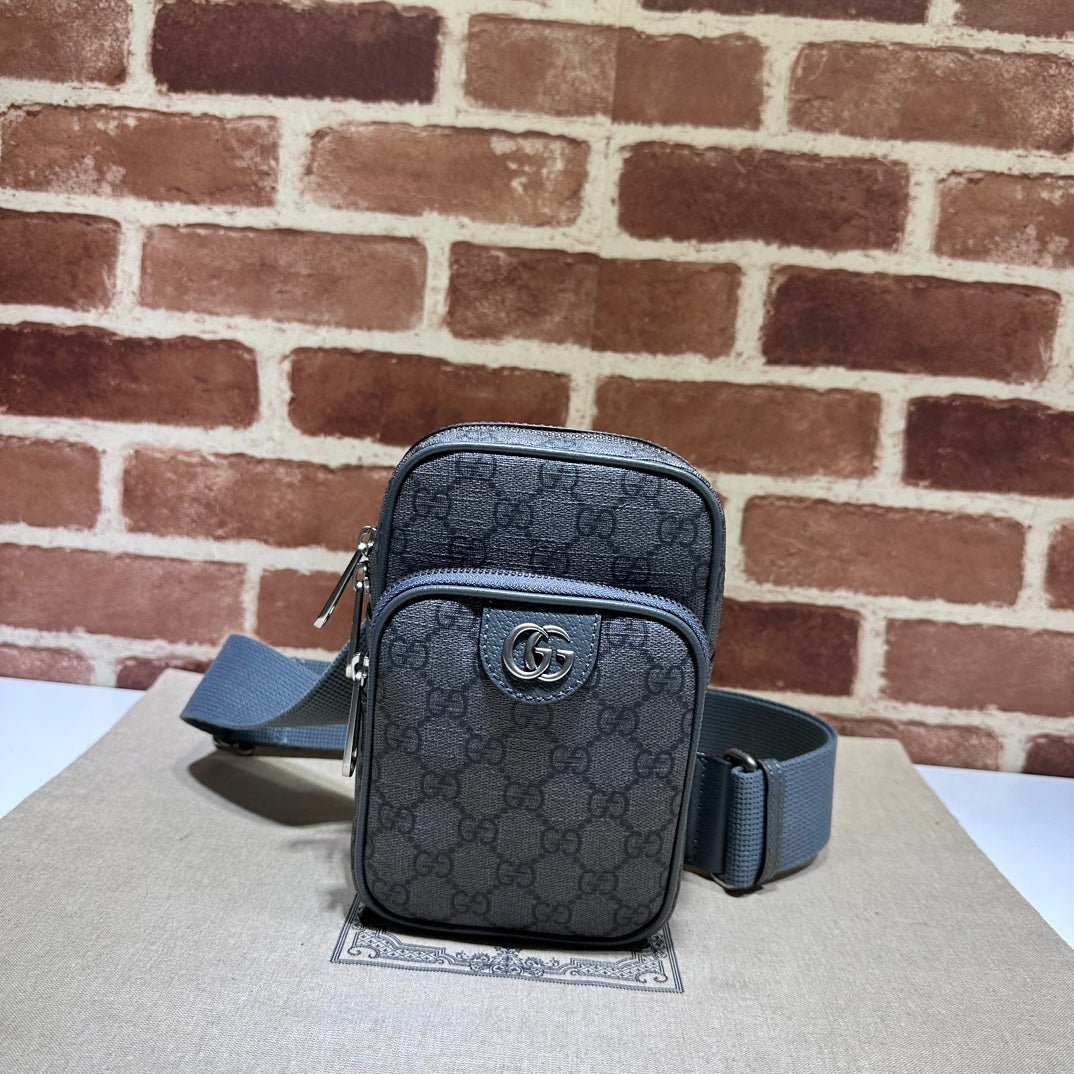 ＧＣＣＩOPHIDIA MINI SHOULDER BAG GG SUPREME GRAY