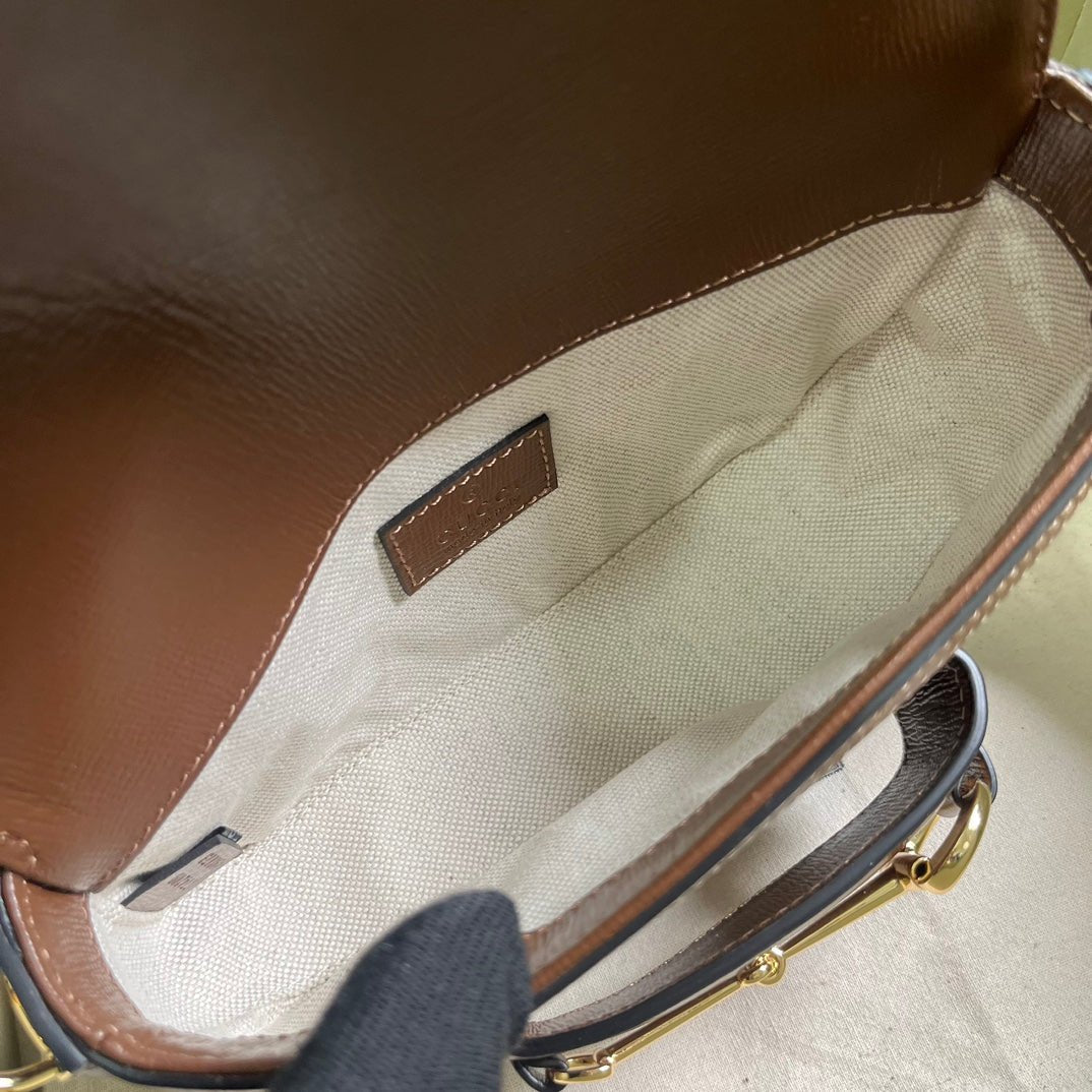 ＧＣＣＩHORSEBIT 1955 MINI GG CANVAS SHOULDER BAG