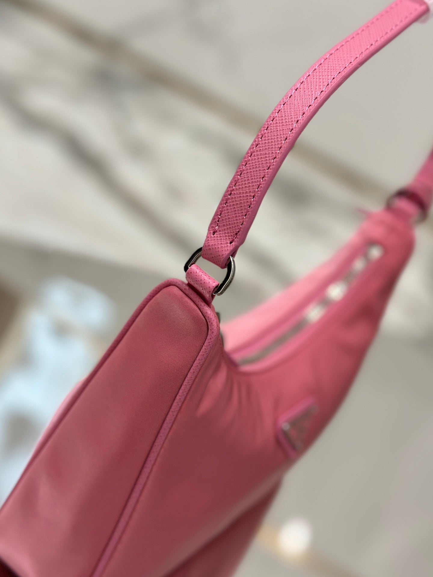 ＰＲＤＡ RE-EDITION 2005 RE-NYLON AND SAFFIANO MINI BAG PINK