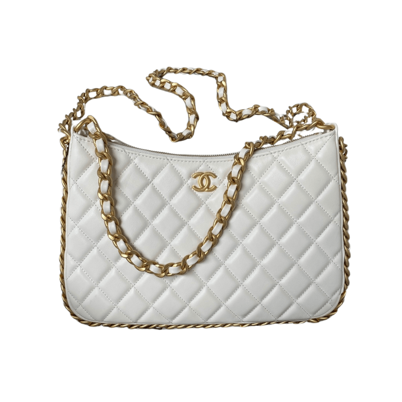 ＣＨＮＥＬ23B HOBO SHOULDER BAG WHITE