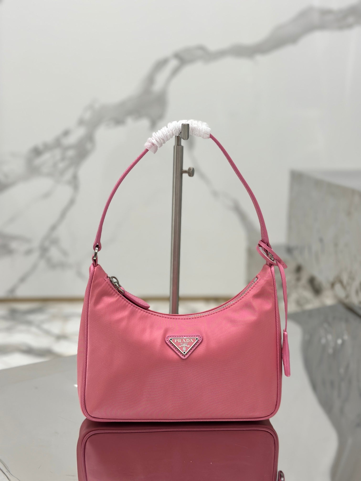 ＰＲＤＡ RE-EDITION 2005 RE-NYLON AND SAFFIANO MINI BAG PINK