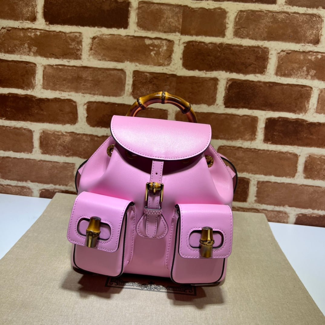 ＧＣＣＩSMALL BAMBOO BACKPACK PINK