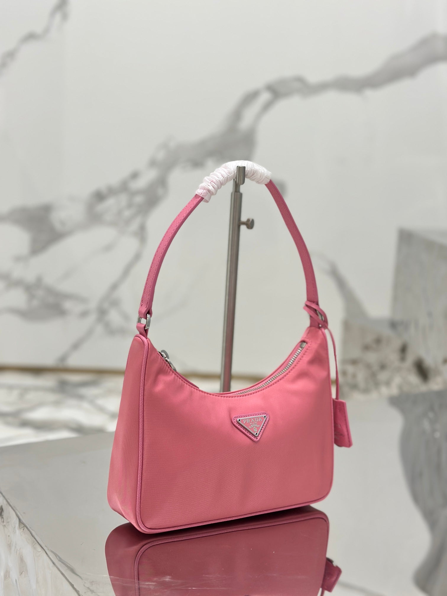 ＰＲＤＡ RE-EDITION 2005 RE-NYLON AND SAFFIANO MINI BAG PINK