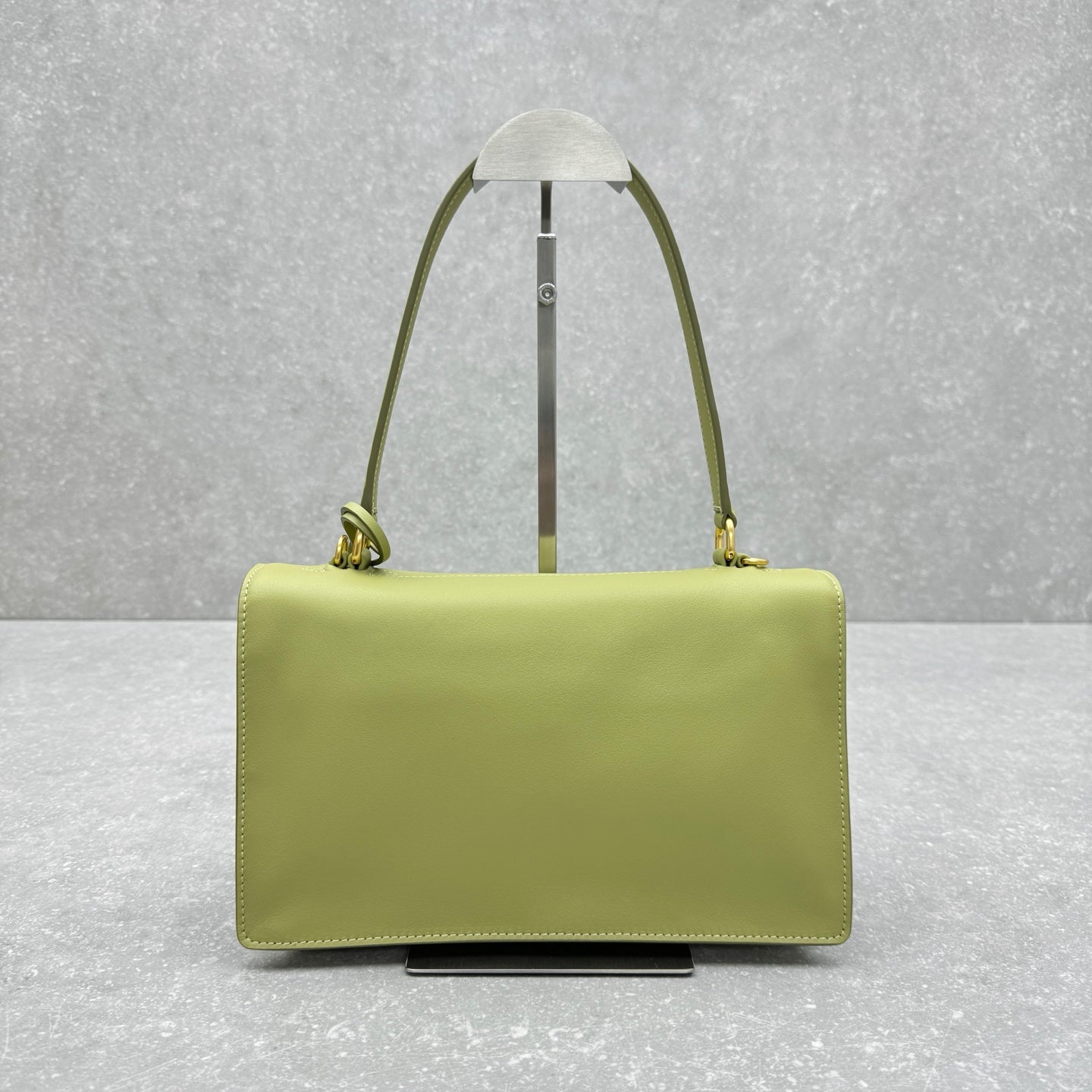 ＰＲＤＡ SOFT SOUND MEDIUM LEATHER SHOULDER BAG PISTACHIO GREEN