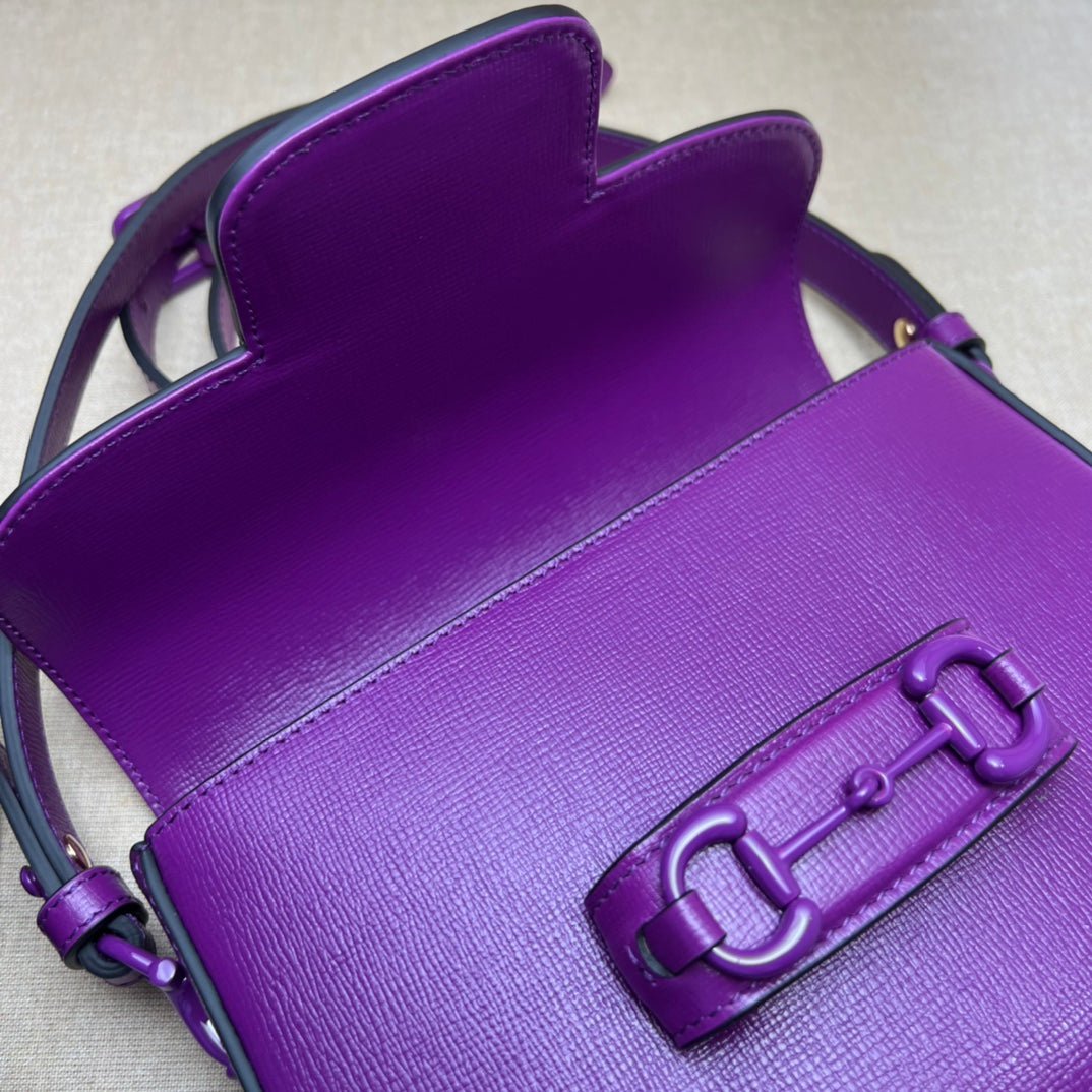 ＧＣＣＩHORSEBIT 1955 SHOULDER SMALL BAG VIVID VIOLET