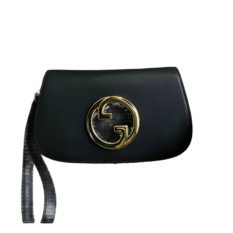 ＧＣＣＩBLONDIE LEATHER SHOULDER BAG BLACK