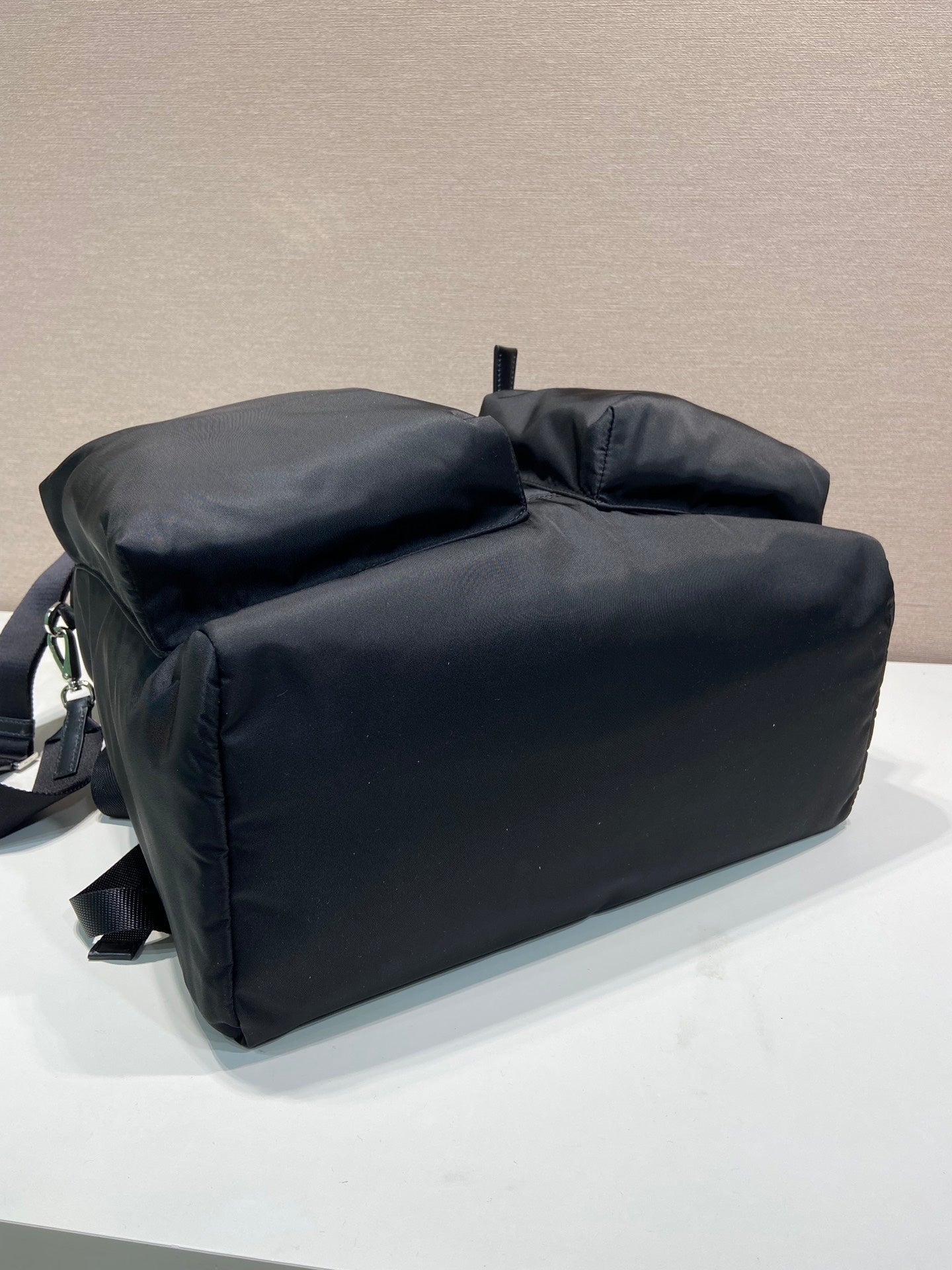 ＰＲＤＡ RE-NYLON AND LEATHER BACKPACK BLACK