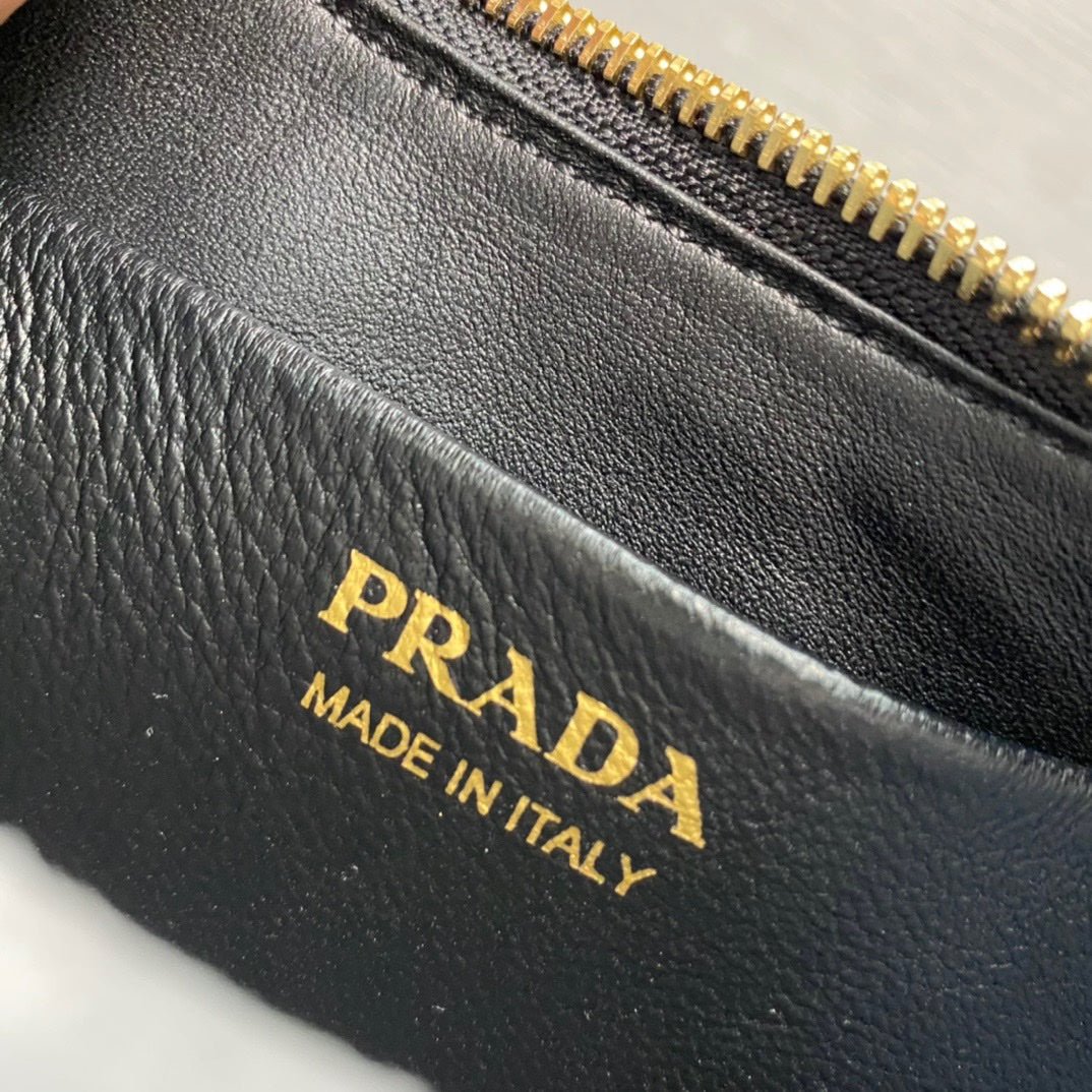 ＰＲＤＡ ARQUÉ SMALL LEATHER SHOULDER BAG BLACK