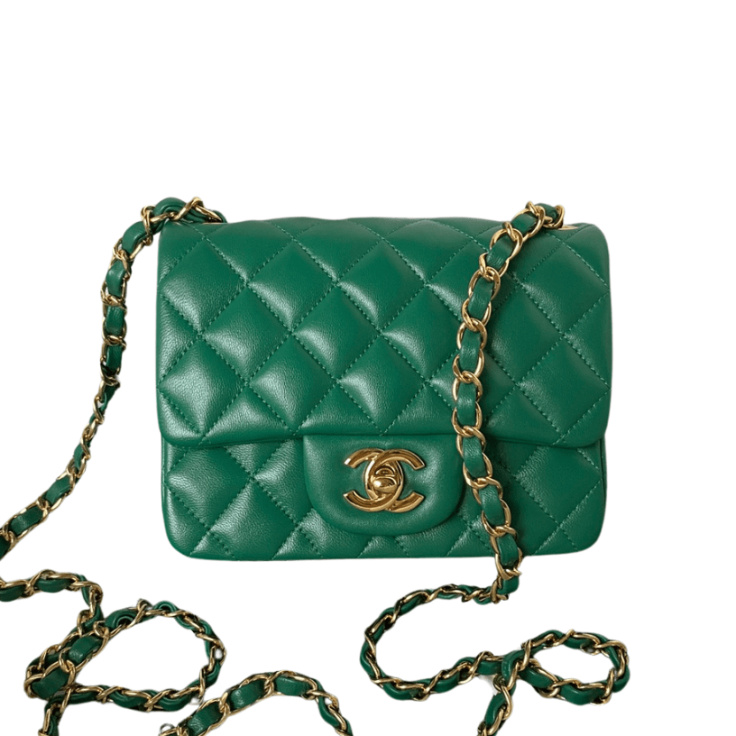 ＣＨＮＥＬCLASSIC FLAP BAG GREEN