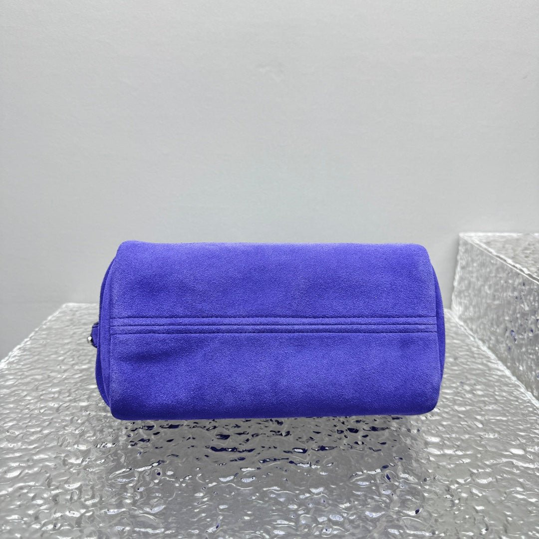 ＰＲＤＡ SUEDE LEATHER SHOULDER BAG BLUE