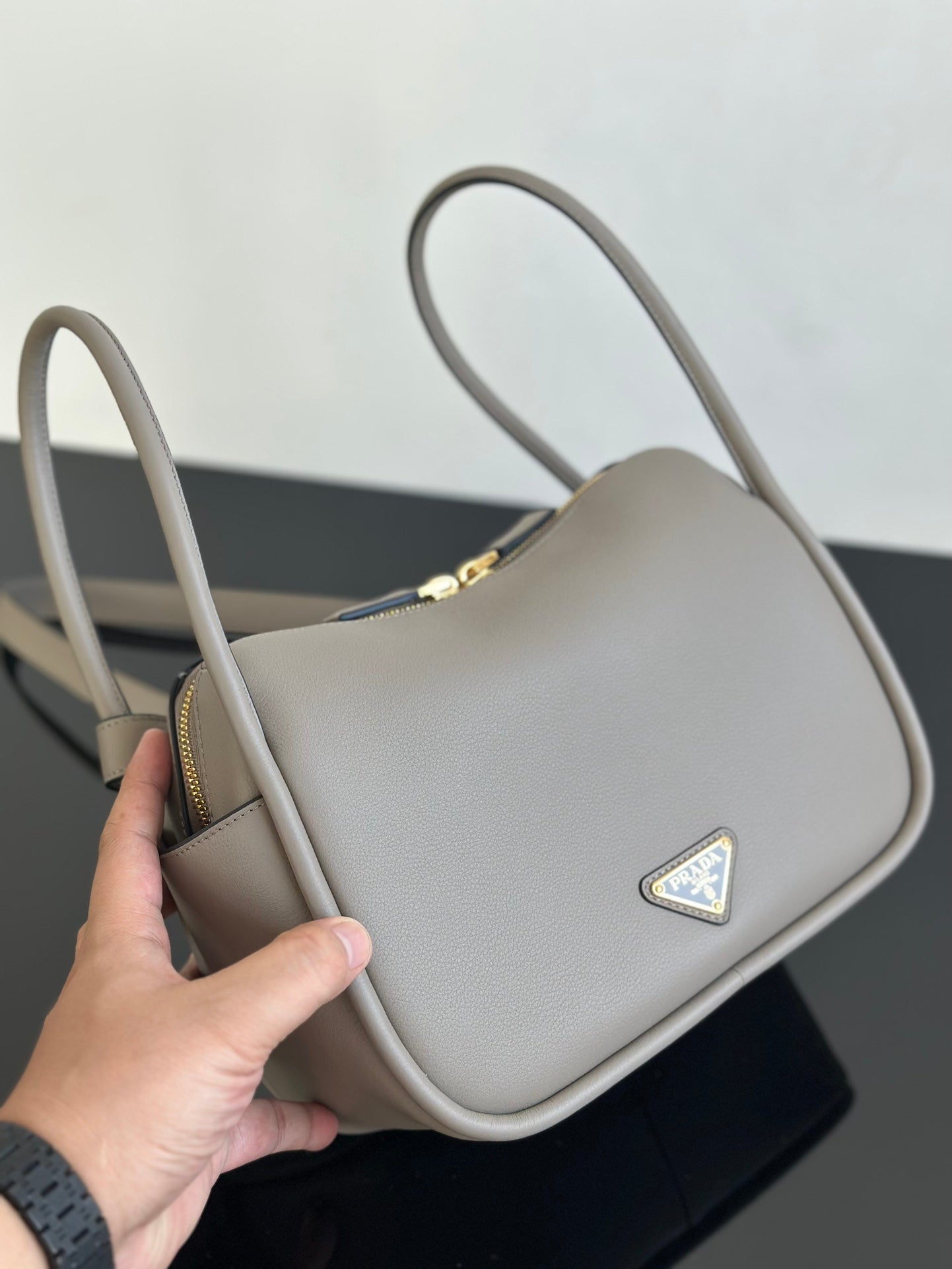 ＰＲＤＡ DARLING LEATHER HANDBAG CLAY