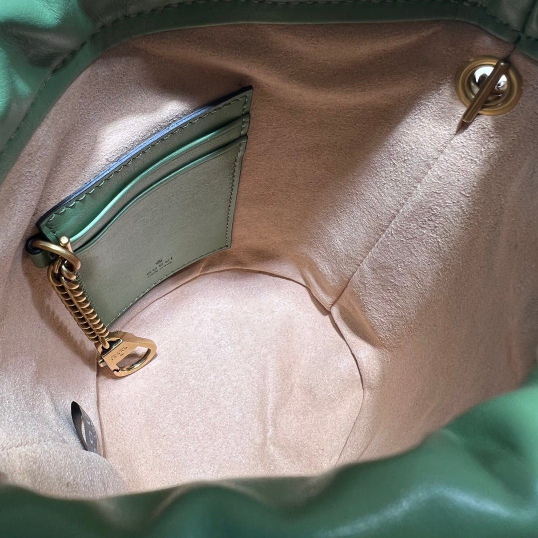 ＧＣＣＩGG MARMONT BUCKET BAG GREEN