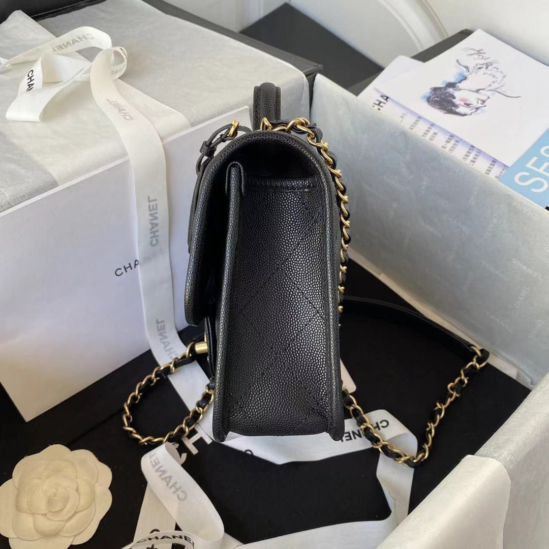 ＣＨＮＥＬ SMALL FLAP BAG WITH TOP HANDLE