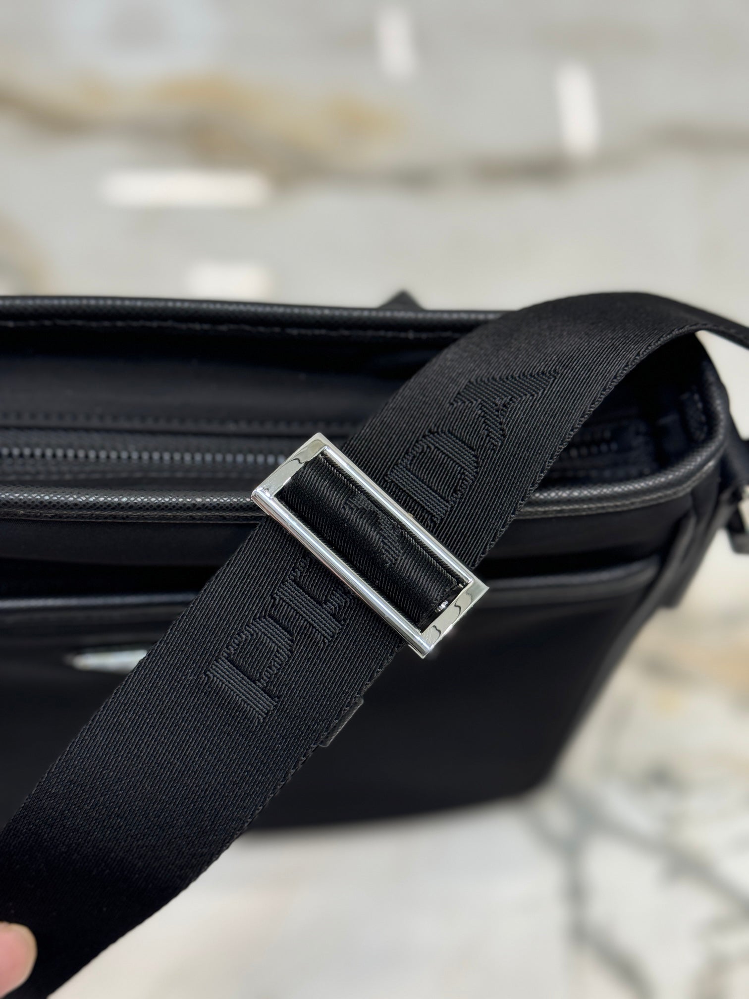 ＰＲＤＡ RE-NYLON AND SAFFIANO LEATHER SHOULDER BAG