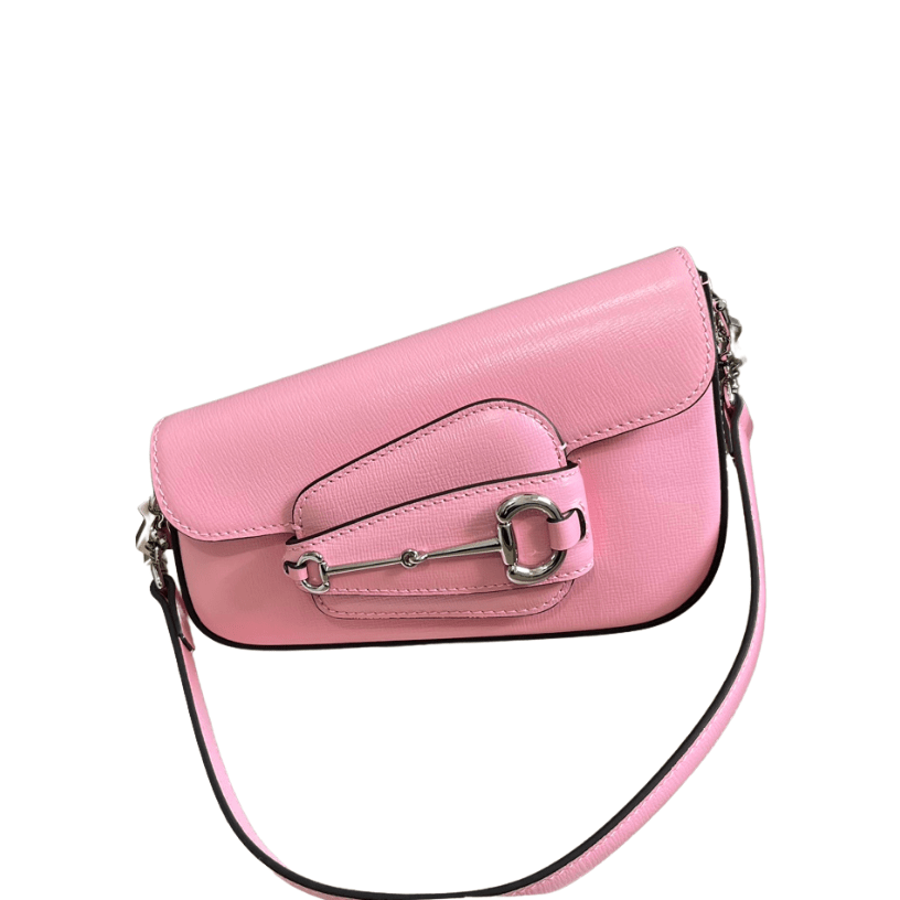 ＧＣＣＩHORSEBIT 1955 MINI LEATHER SHOULDER BAG PINK