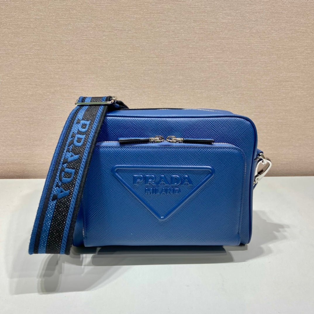 ＰＲＤＡ SAFFIANO LEATHER SHOULDER BAG AIR FORCE BLUE