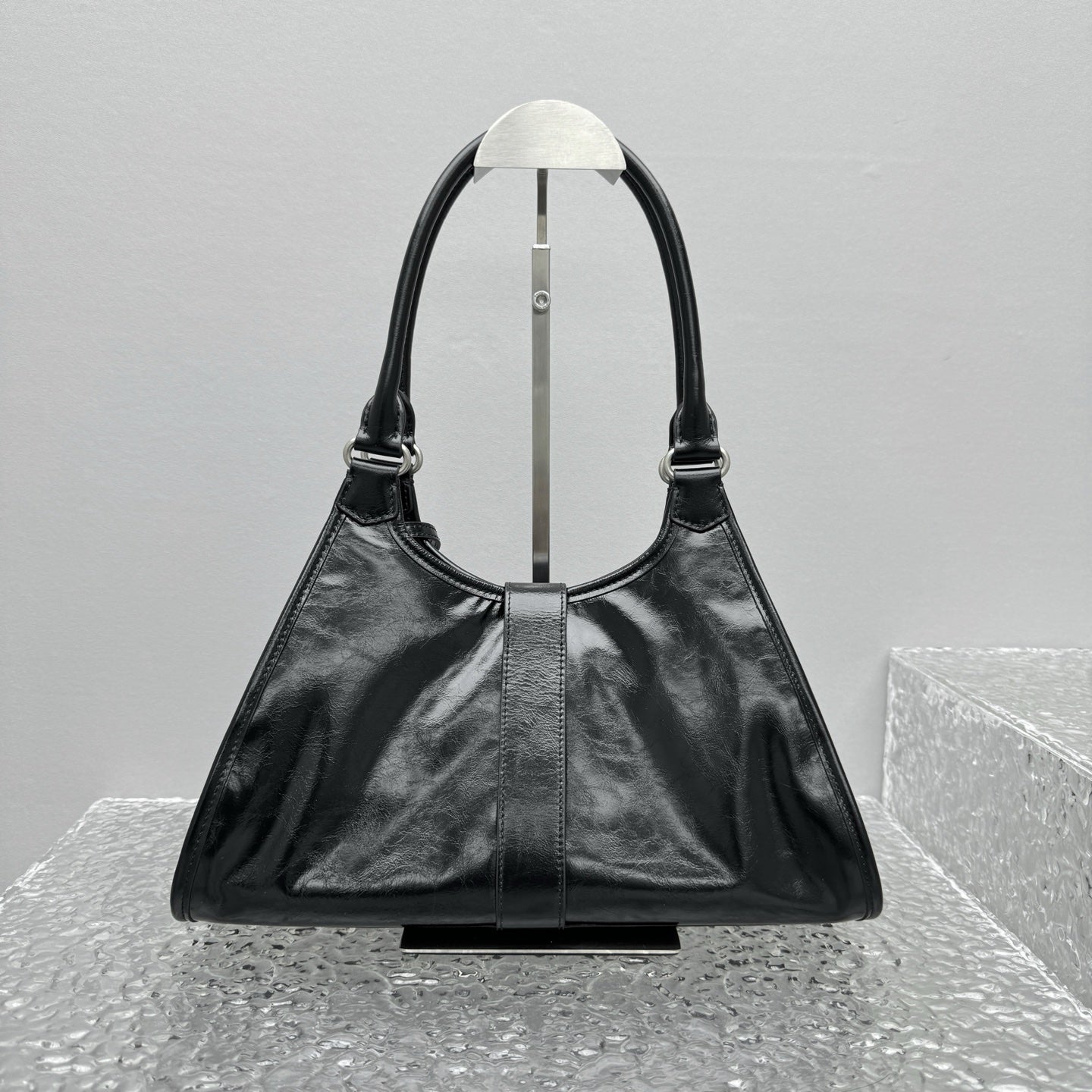 ＰＲＤＡ MEDIUM LEATHER TOTE BAG BLACK